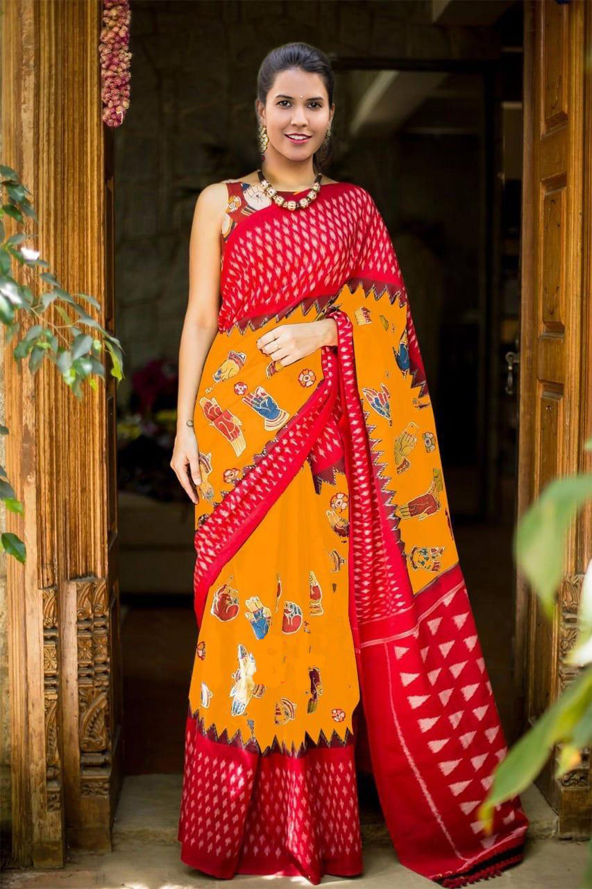Fancy Bhagalpuri Art Printed Sarees