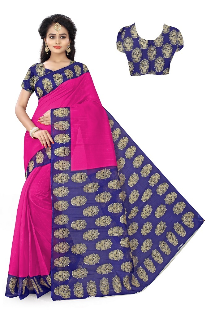 Bhagalpuri Saree with Heavy Printed Pallu