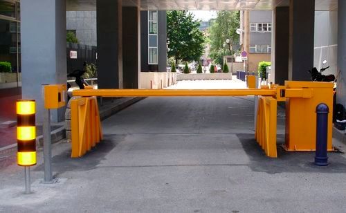 Yellow Crash Resistant Boom Barrier 6 Metres