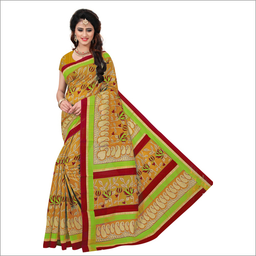 Fancy Printed Bhagalpuri Saree