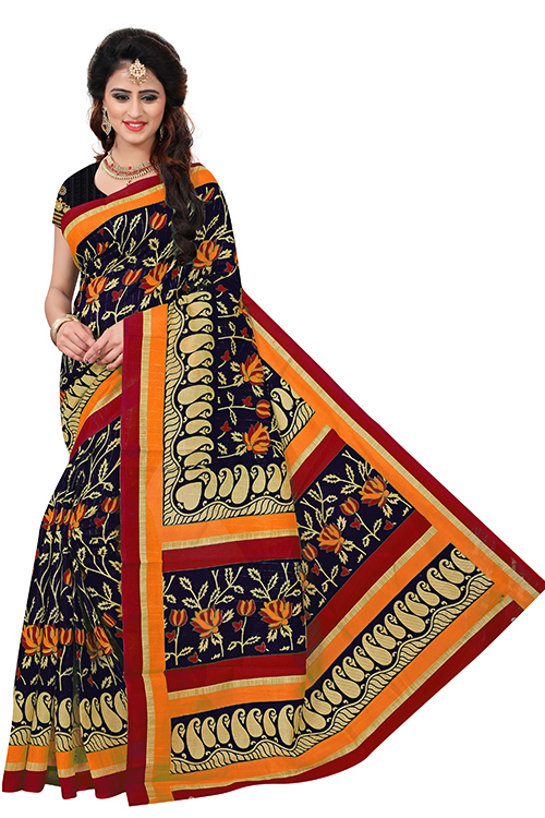 Fancy Printed Bhagalpuri Saree