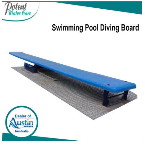 Blue Swimming Pool Spring Board