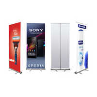 Roll Up Banner Stand - Ms Frame, Eco Friendly Material, Customizable Print | Indoor, Outdoor Use, Stylish & Portable Design