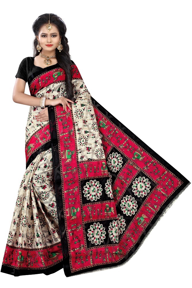 Fancy Ladies wear Bhagalpuri Silk Sarees