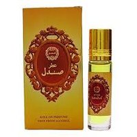 Sandal Perfume - Glass Roll-on, 10ml Sandalwood Attar Scent, Alcohol-free Formula