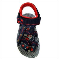 Kids Sandals - Pvc, Cotton Upper, Non-slip Sole, Multiple Colors/patterns | Soft, Comfortable, Fabric Strap Closure, Ideal For Summer/rainy Wear