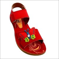 Girls Fancy Sandals - Pu Material, Slip Resistant, Light Weight Design | Comfortable To Wear, Embellished With Artificial Butterfly
