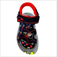 Pvc Kids Sandal - Pu Upper, Pu Outsole, Water-resistant, Available In Various Sizes And Colors | Non-slippery Sole, Flap Closure, Cartoon Prints