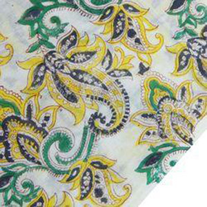 Bagru Block Print Fabric - 5 Millimeter Lightweight Twill Material, Washable Printed Design for Garments & Curtains