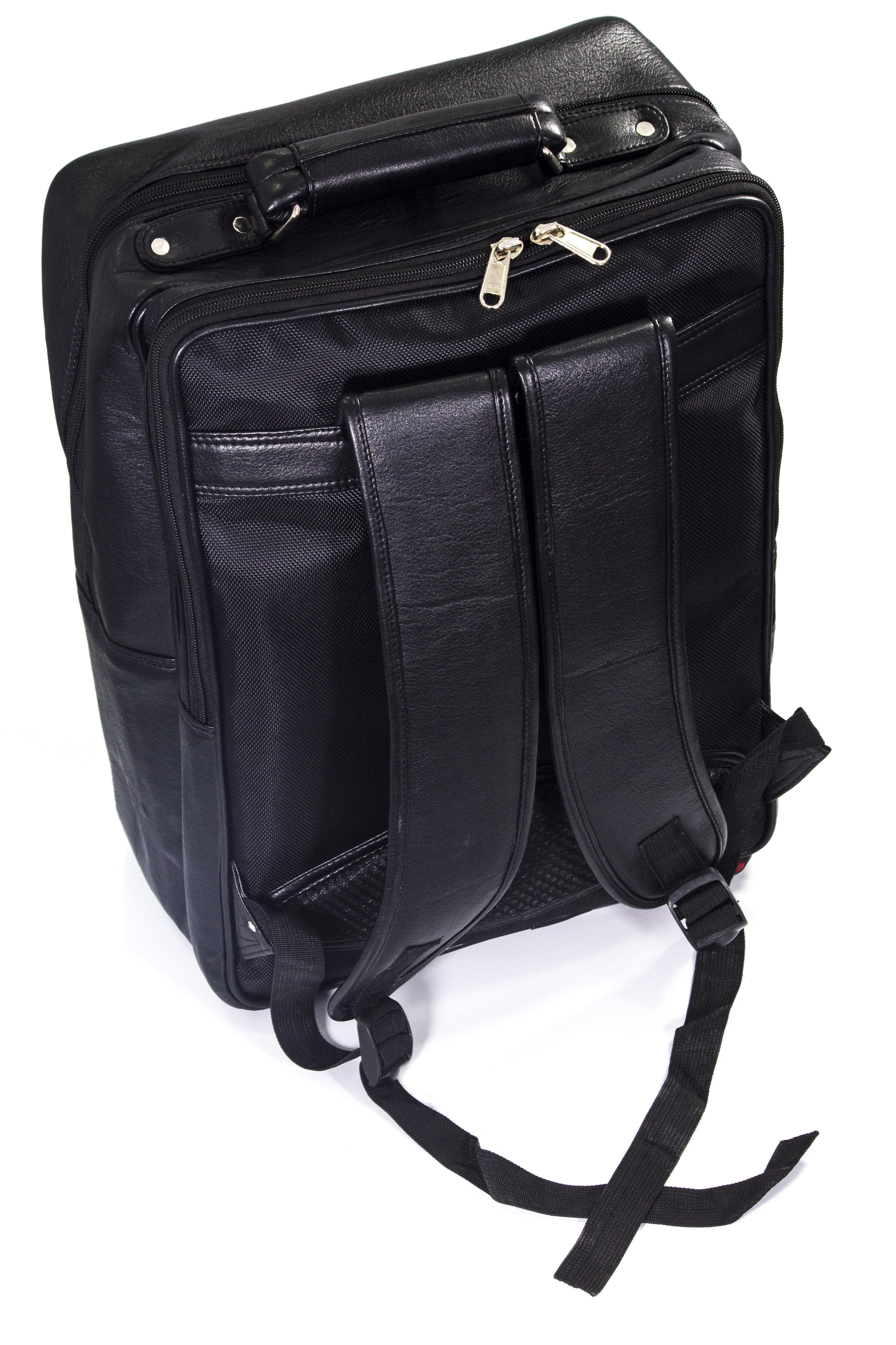 Leatherette Expandable Laptop Bag