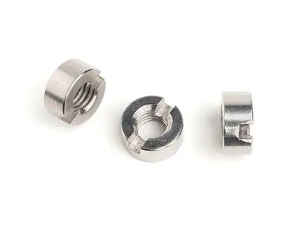 Slotted round Nut