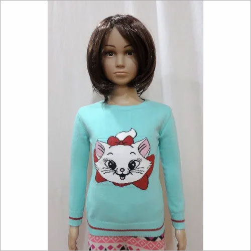Intarsia Girl Kids Sweater