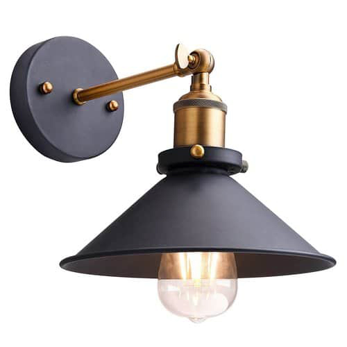 Black Metal Wall Light