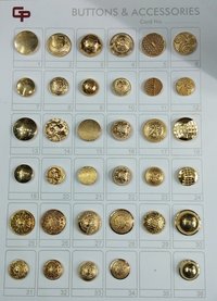 Metal Designer  Buttons - Color: Multicolor