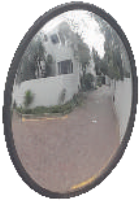 Anti Theft Mirror Size: Size - 12 Inch Diameter