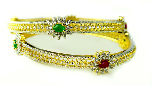 Fashion Rainbow Shine Bangles