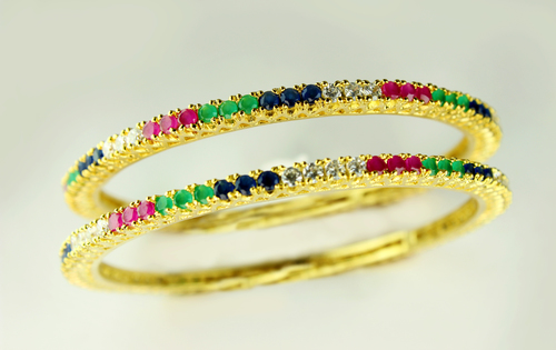 Fashion Coloured Raya Bangles