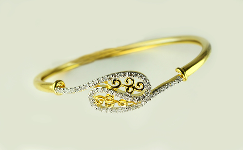 Fashion Diamond Curve Bracelate