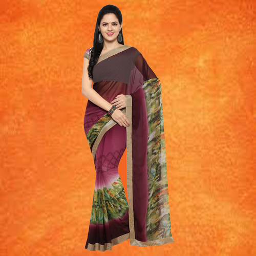Spring Georgette Printed Saree