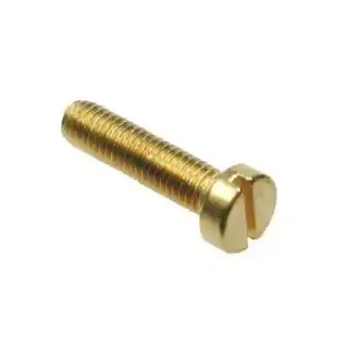 Brass Metric Slotted Round Head Machine Screws