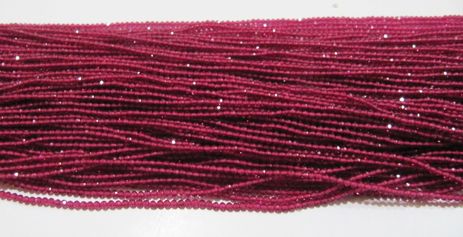 AAA Quality Natural Ruby Lab created Size 2mm Beads