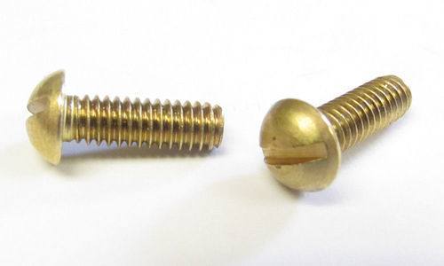 Brass Slotted Round Head Machine Screws