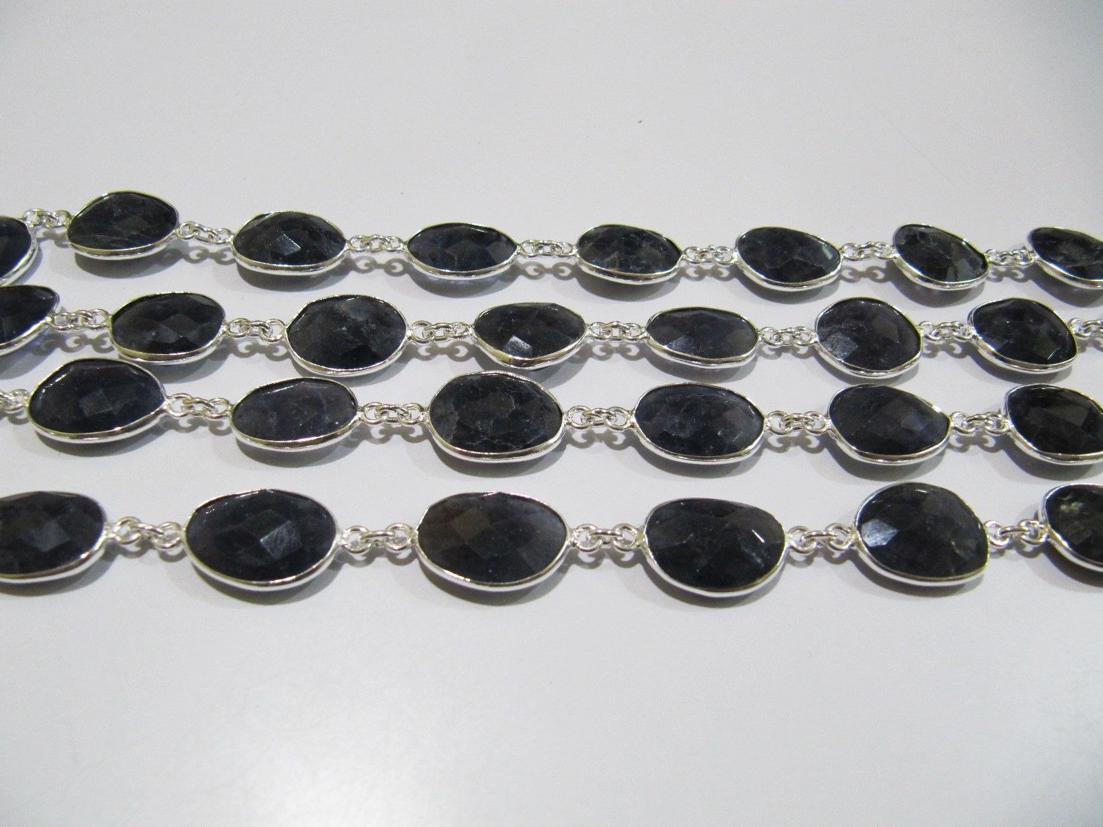 AAA Quality Natural Iolite Free Shape Faceted Briolette  chain