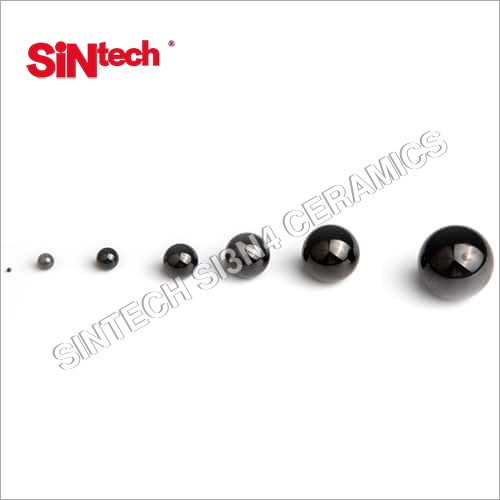 Silicon Nitride Grinding Ball - Si3N4 Material, 3.23 g/m3 Density, Black Color | High Hardness 1400-1700HV, Virtually Frictionless for Extreme Applications