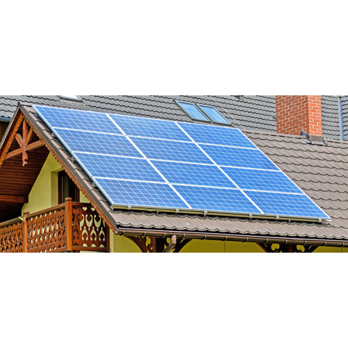 Solar Rooftop System - Aluminium, Customized Size | Black Color, Manual Switch, 220-440 Volt Power, 5-Year Warranty
