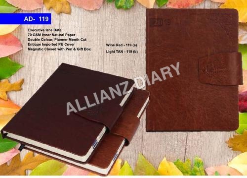 EXECUTIVE DIARY WITH MAGNETIC CLOSURE
