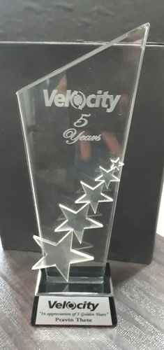 Glass Awards Engraved