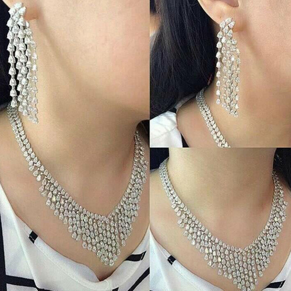 Diamond Gold  Necklace set