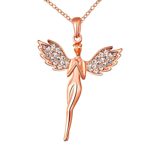 18K Rose Gold Plated Pendant.Perfect for Your Angel!