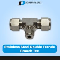 Stainless Steel Double Ferrule Male Branch Tee