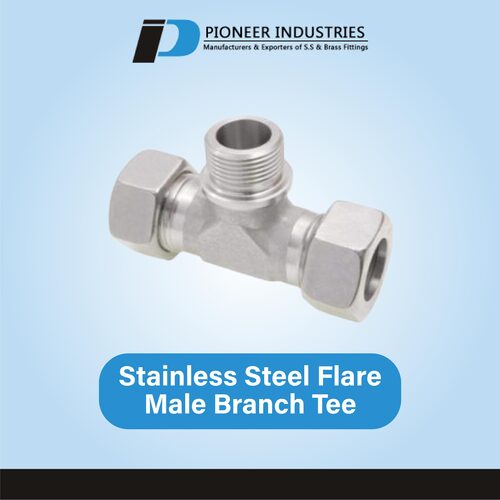 Stainless Steel Flare Male Branch Tee