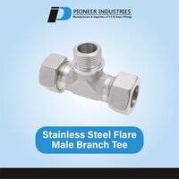 Stainless Steel Flare Male Branch Tee