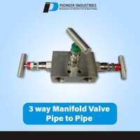 Straight Type Pipe To Pipe 3 Way Manifolds Valves