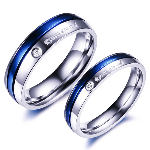 Stainless Steel Couple Rings Gender: Women