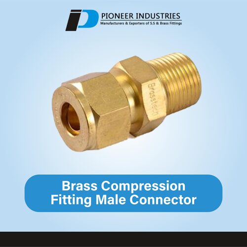 Brass Compression Fitting Male Connector