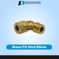 Brass Pu Stud Elbow