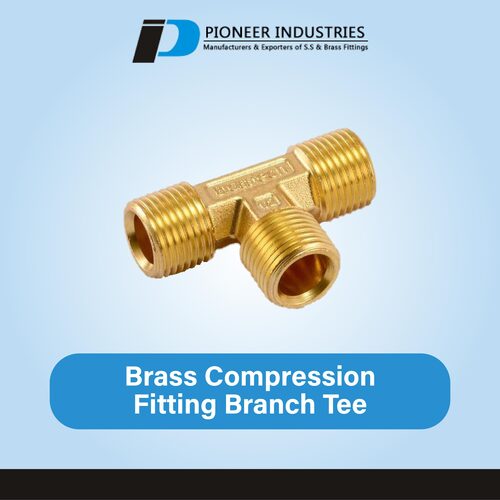 Brass Compression Fitting Branch Tee