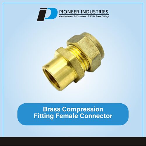 Brass Compression Fitting Female Connector