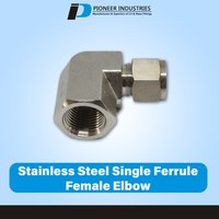 Stainless Steel Single Ferrule Female Elbow