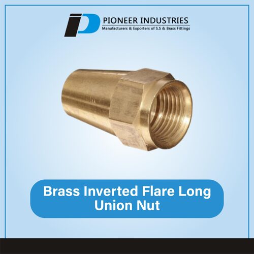 Brass Flare Long Union Nut By PIONEER INDUSTRIES