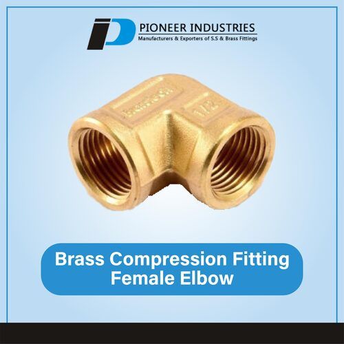 Brass Compression Fitting Female Elbow