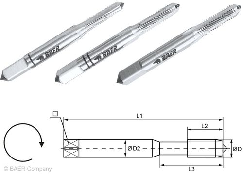 Baer Hss Hand Tap Set Grade: Hssg