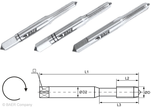 BAER HSS Hand Tap Set