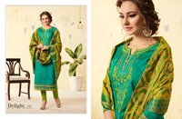 Designer Suits With Banarasi Silk Dupatta