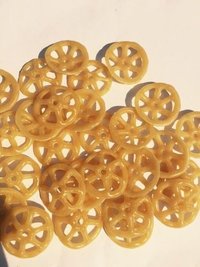 Big Wheel Fryums - Food Grade Pellet Snack | Cholesterol-free, Salted Flavor, Appealing Yellow Color, Suitable For All Ages, 12 Months Shelf Life