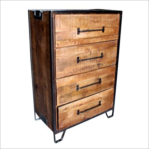 Wood Metal Chest Drawer By ITN CRAFT EXPORTS